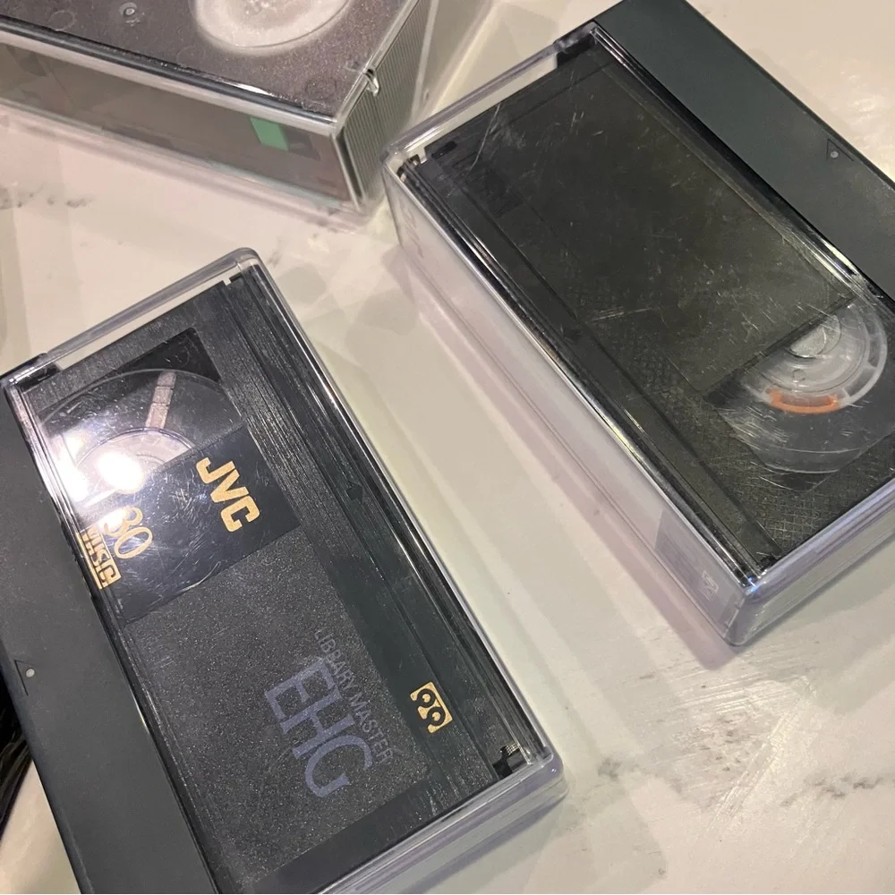 Lot of 6 JVC and Maxell VHS-C Camcorder Tapes, Blank Unused